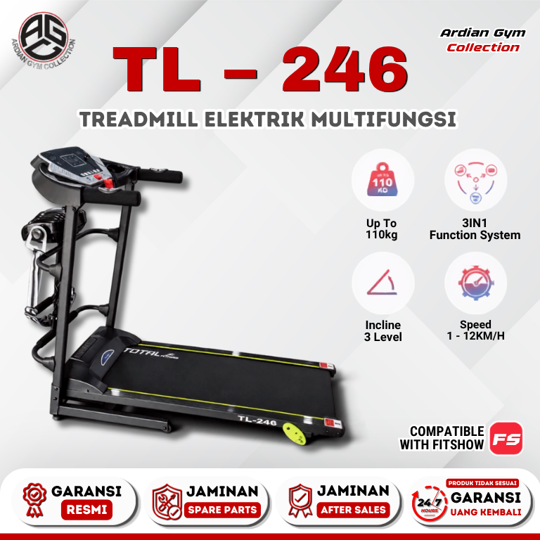 Treadmill Elektrik Multifungsi TL-246