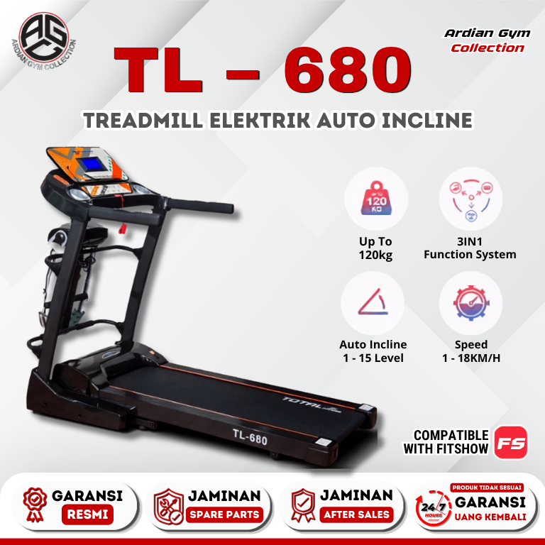 Treadmill Elektrik Multifungsi TL-680
