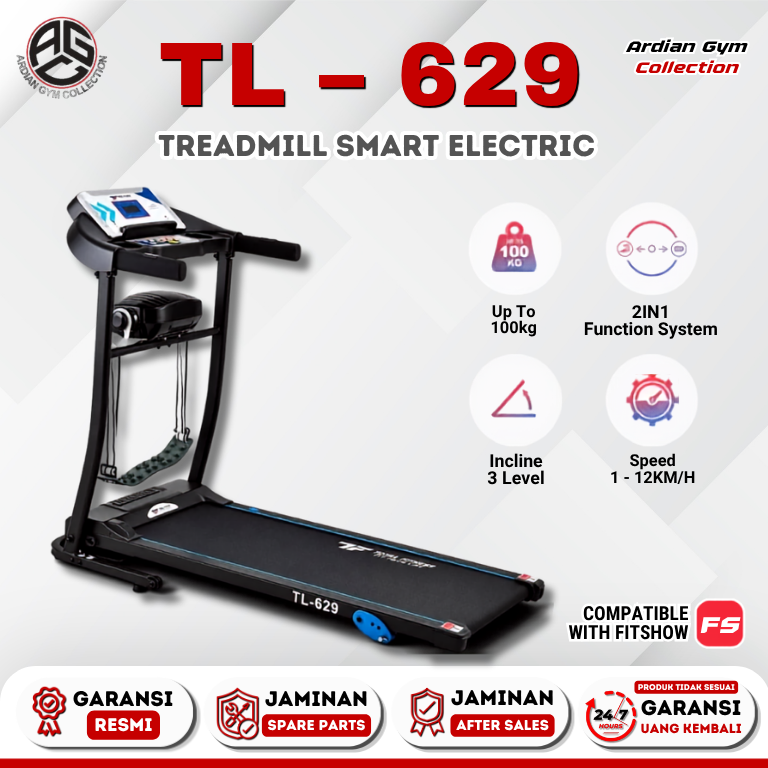 Treadmill Elektrik Tl-629 Multifungsi
