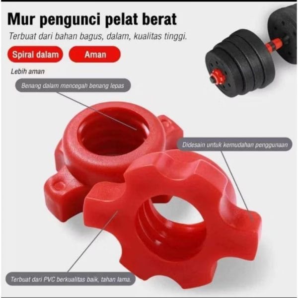 Dumble PVC Sett 20kg 2 Fungsi - Image 3