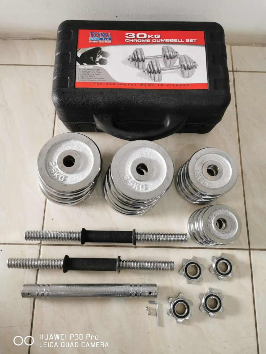 Dumble Sett Chrome 30kg - Image 2
