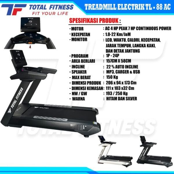 Treadmill Komersil TL-88 AC Power - Image 8