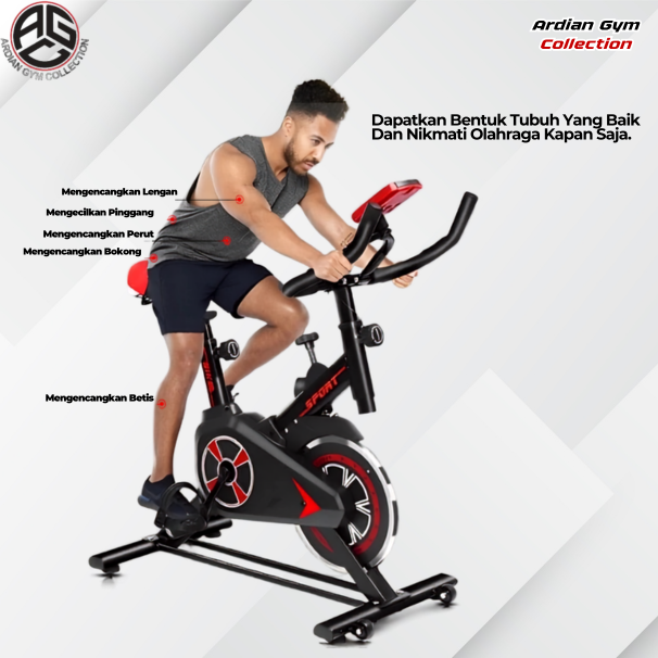 Spinning Bike Sepeda statis champ alat olahraga alat gym - Image 4