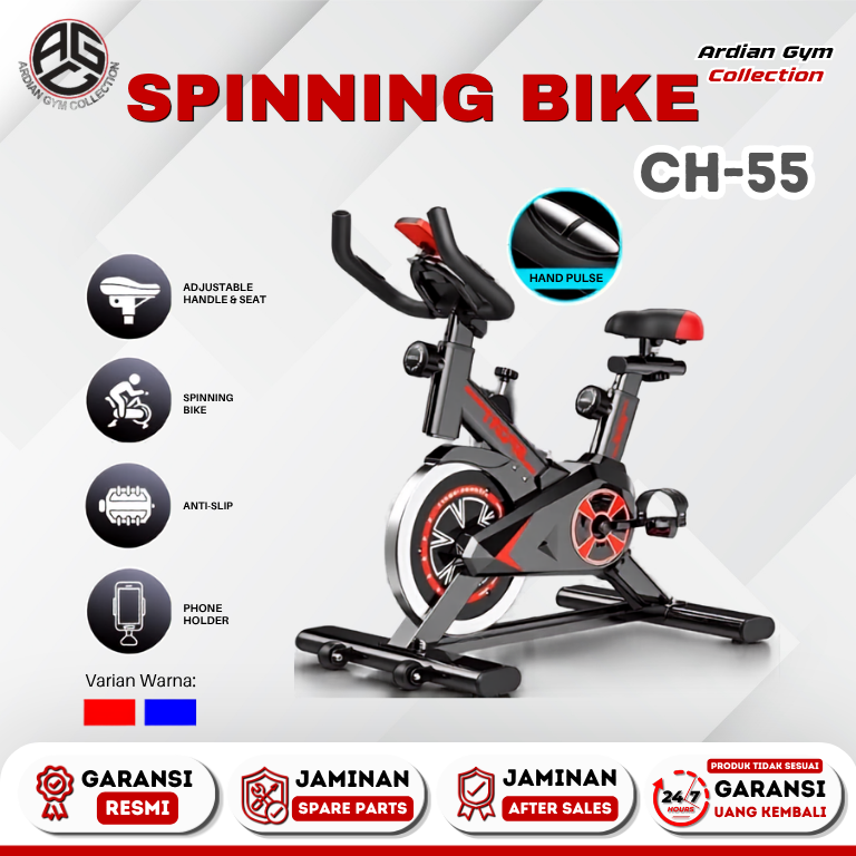 Spinning Bike Sepeda statis champ alat olahraga alat gym