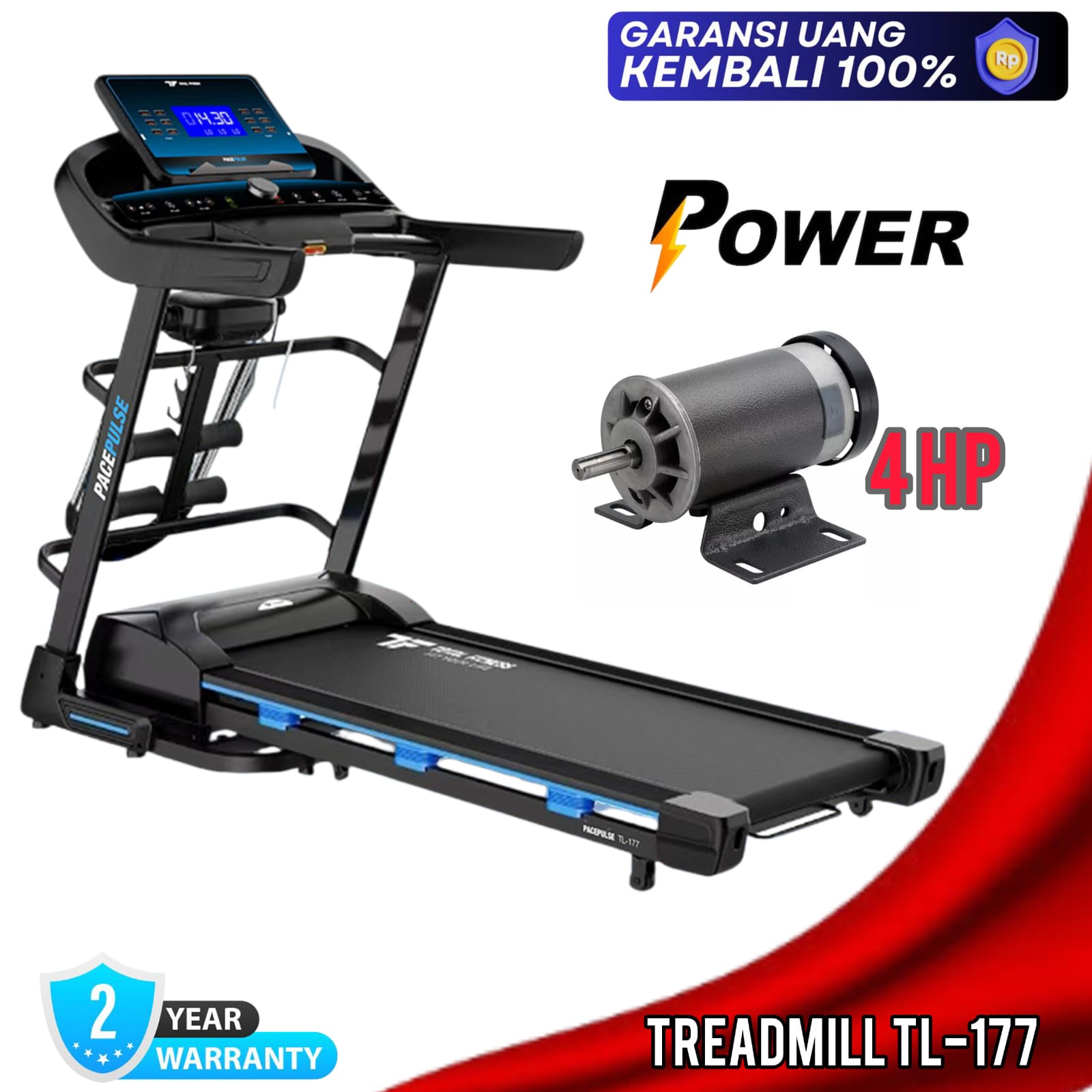 TREADMILL AUTO INCLINE TL - 177