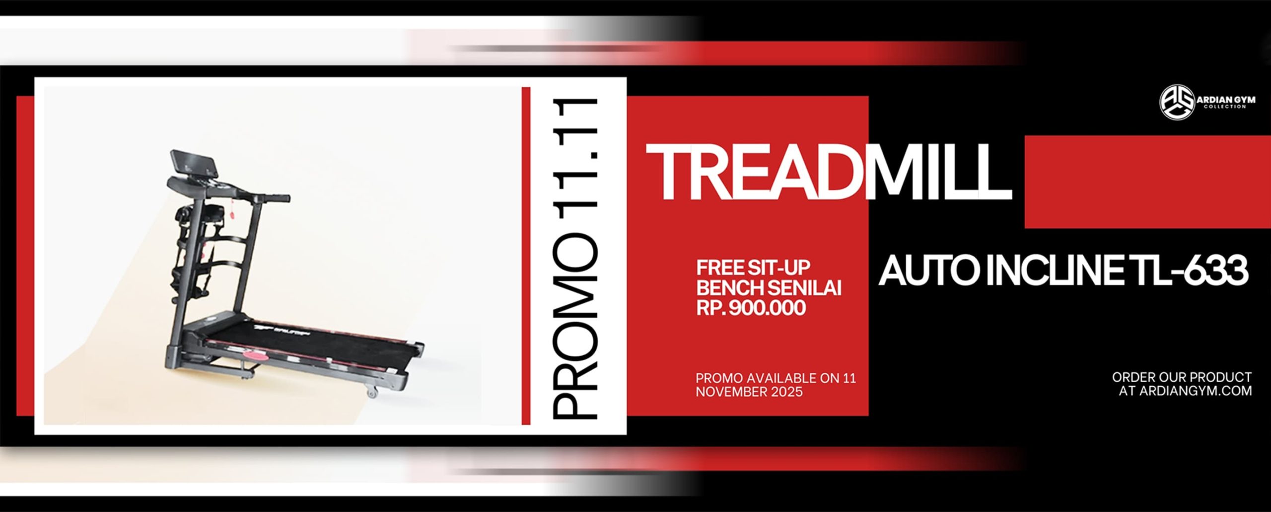 promo 11 11 - TREADMILL TL – 633 MULTIFUNGSI