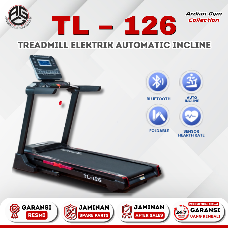 Treadmill Electric Automatic Incline TL 126