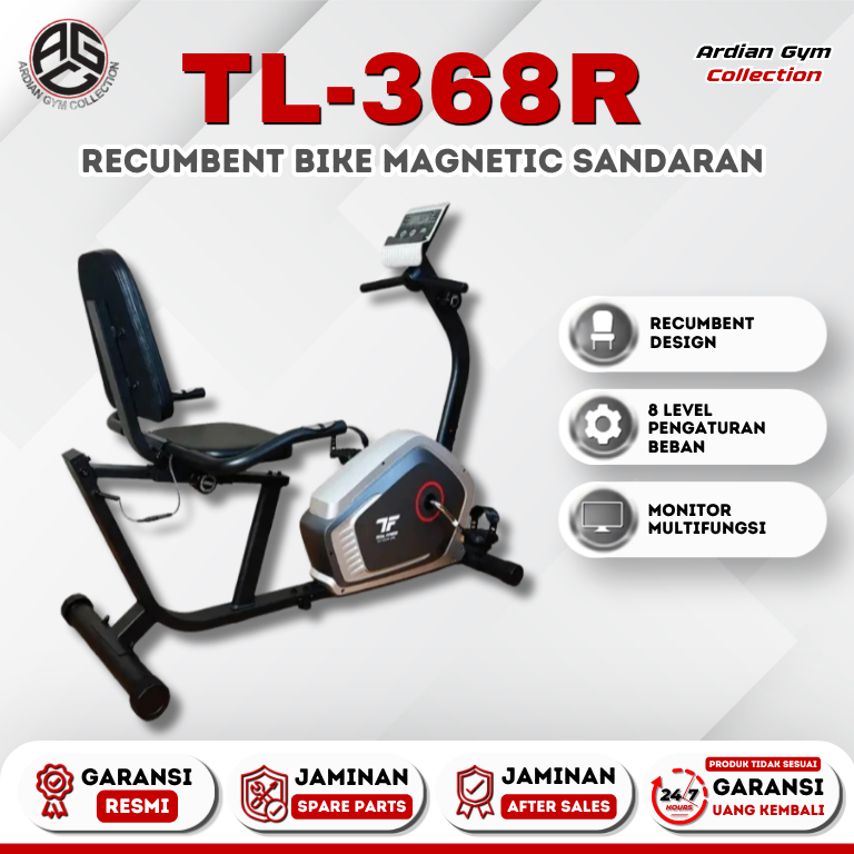 Ultimate Series AXIONMOVE Recumbent Bike Sepeda Statis Magnetic Sandaran TL-368R