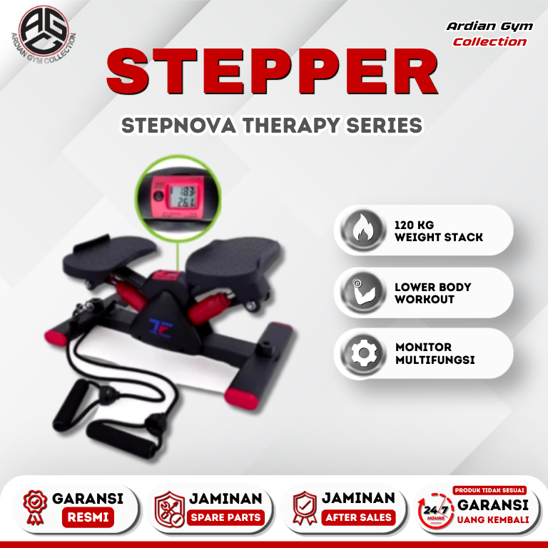 Stepper Stepnova Therapy Series – Mini Stepper Red/Green, Cardio, Low Impact, Home Workout