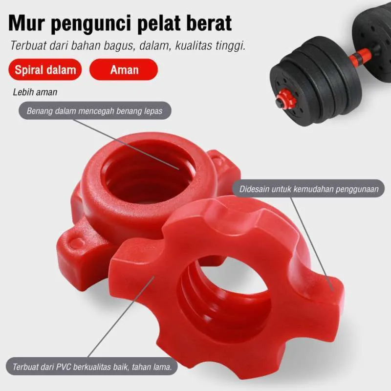 Dumbbell PVC Twin Pack Dumbbell pair weight lifting 10 kg - Image 2
