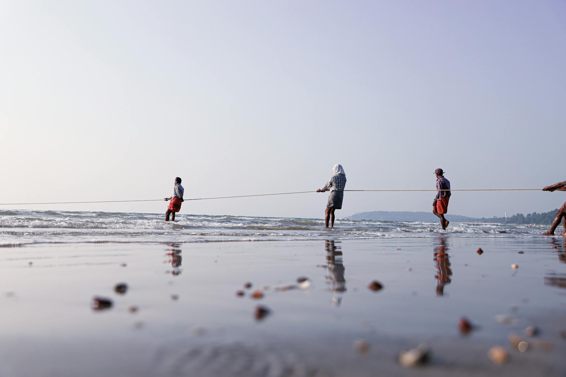 Fisher man at beach